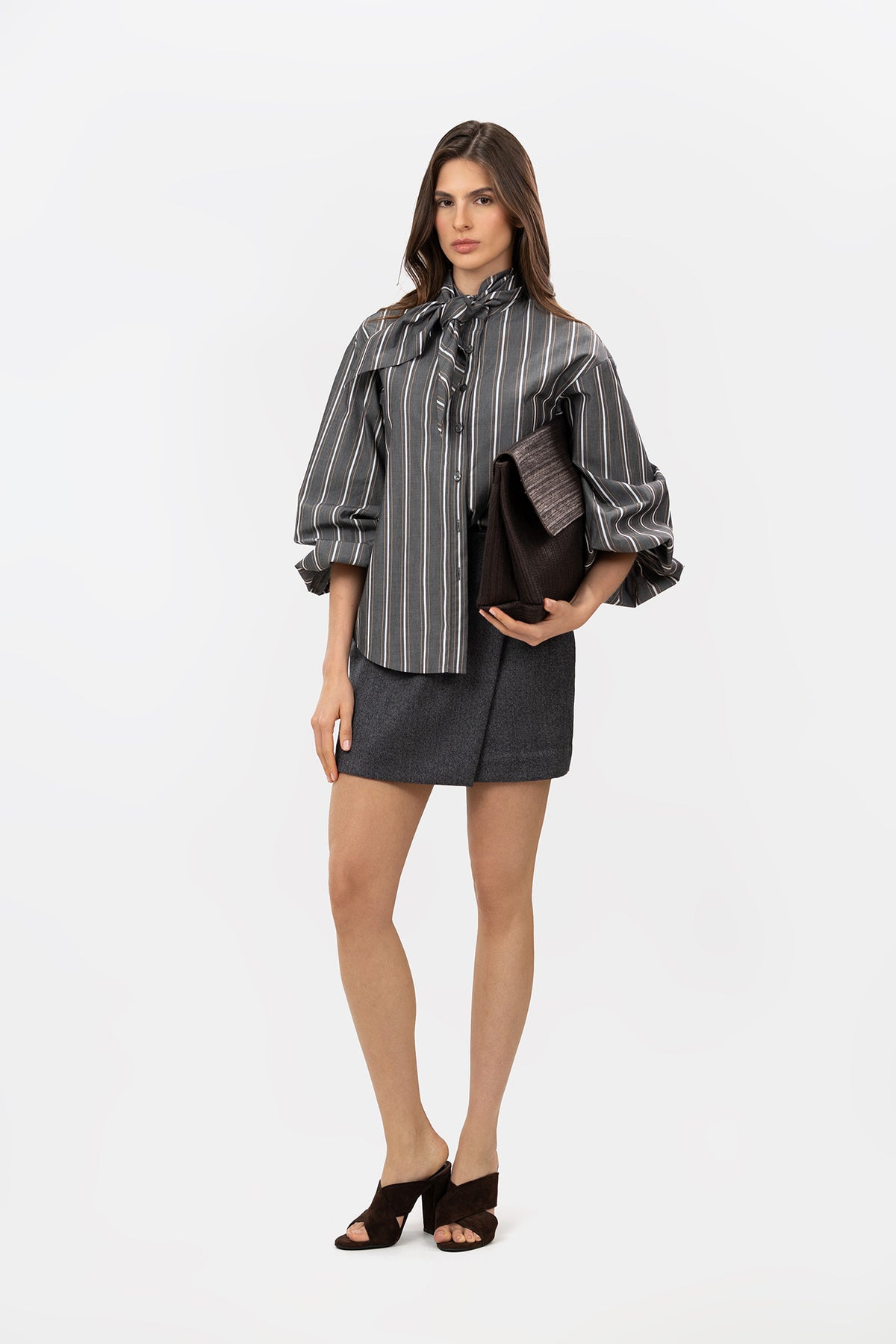 Falda Cinio Gris