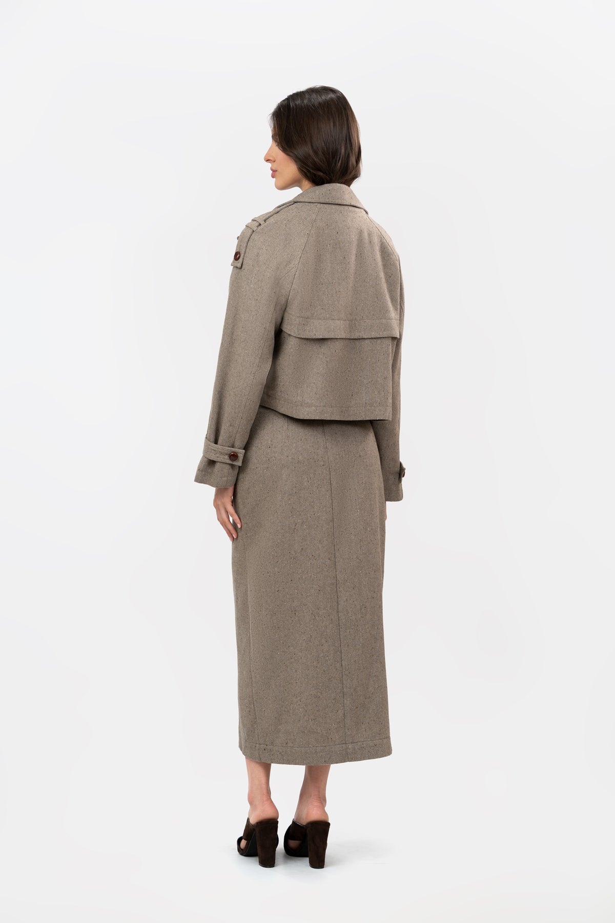 Chaqueta Contorno Café