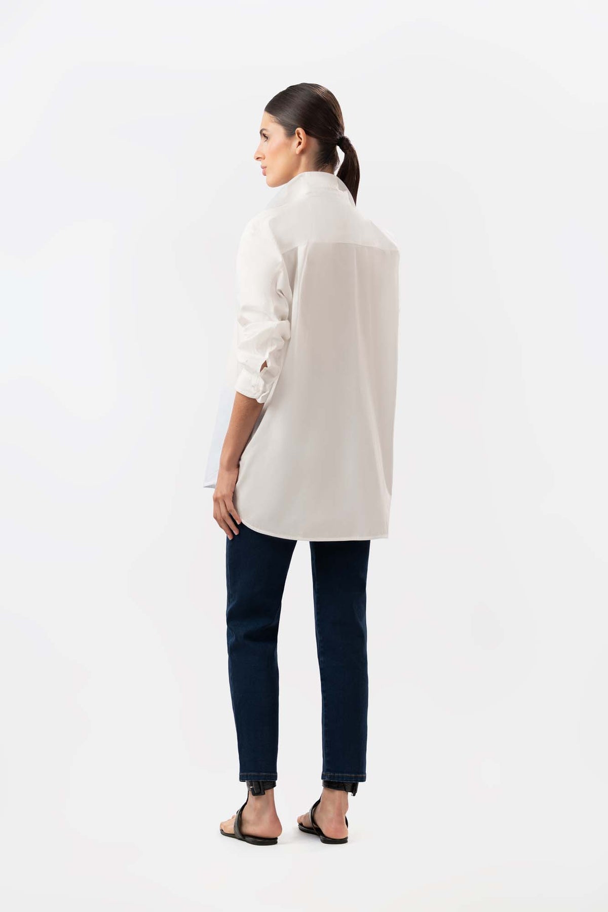 Jean Cecil Leg Crop Azul Oscuro