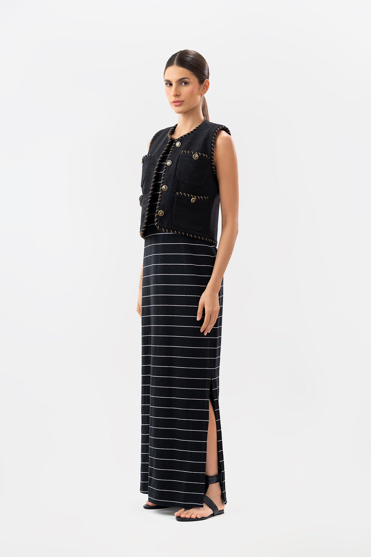 Chaleco Claudine Negro