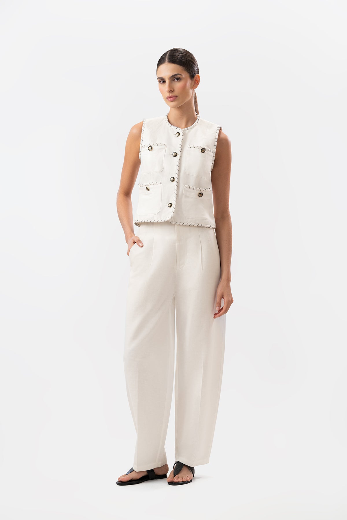 Pantalón Romy Ivory