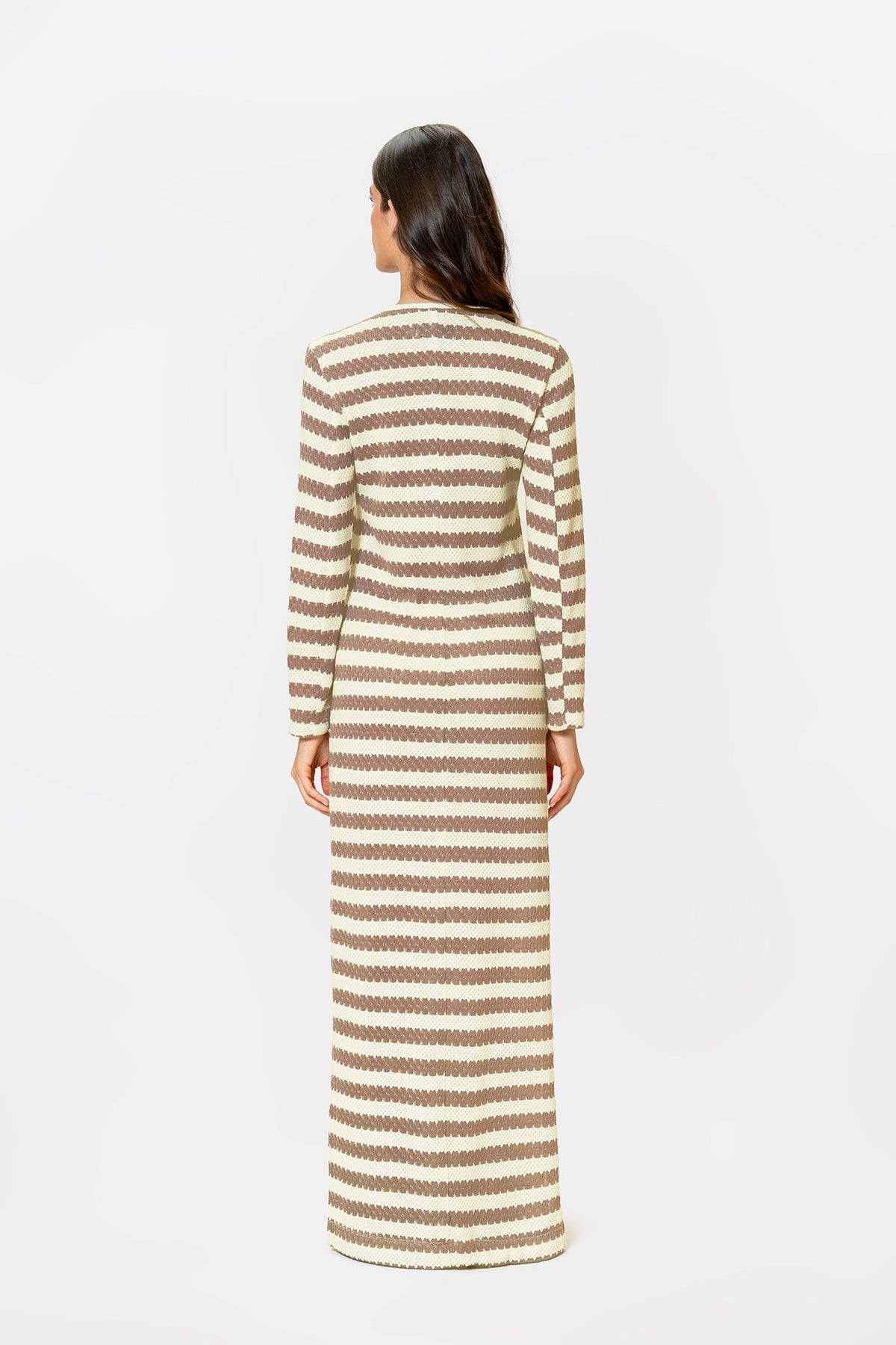 Vestido Brocatto Beige