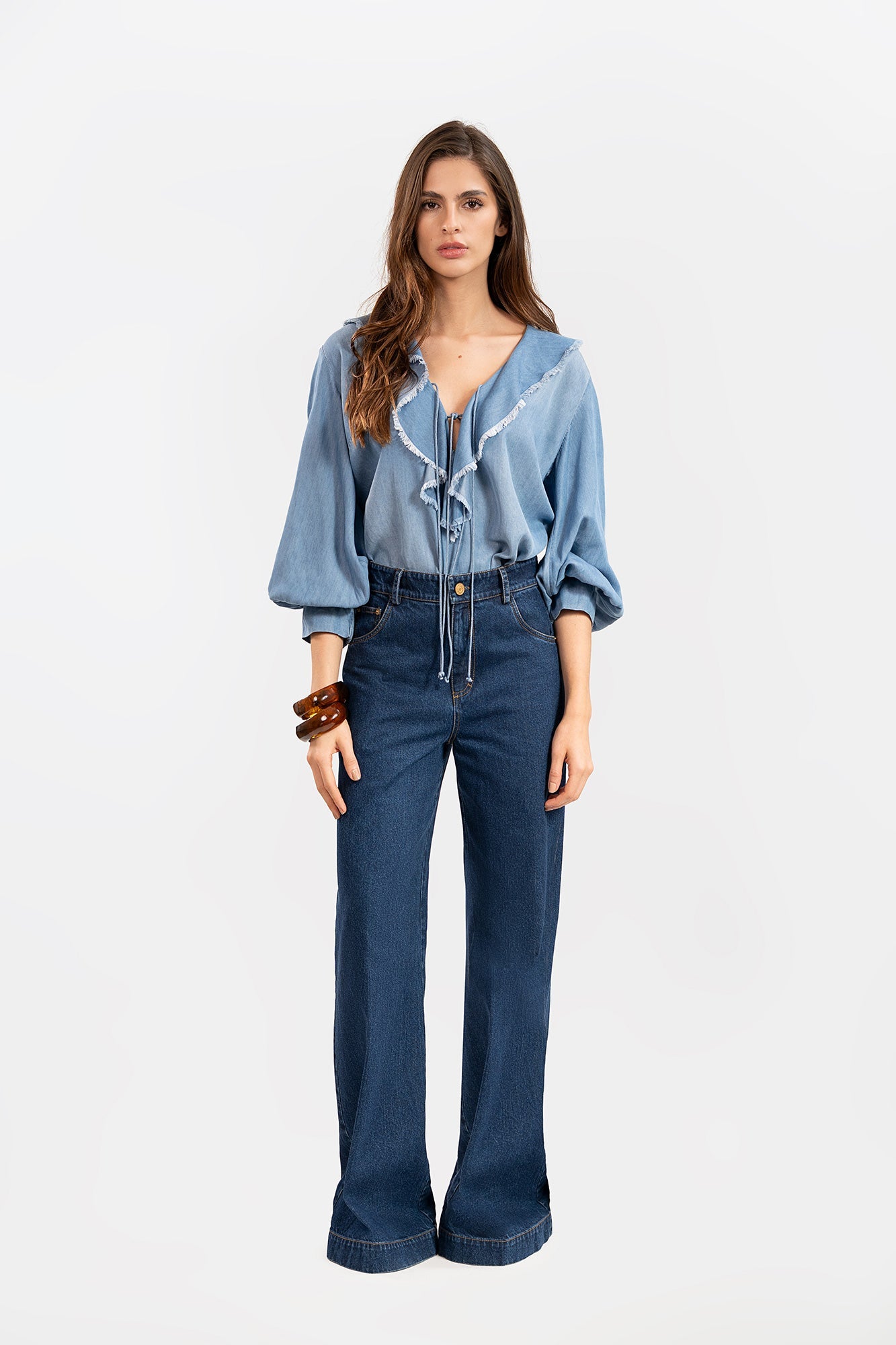 Blusa Orla Azul Claro