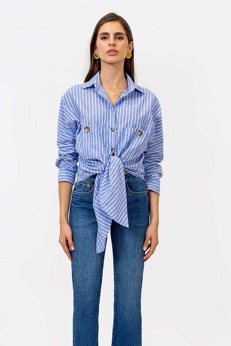 Blusa Origen Rayas Azules