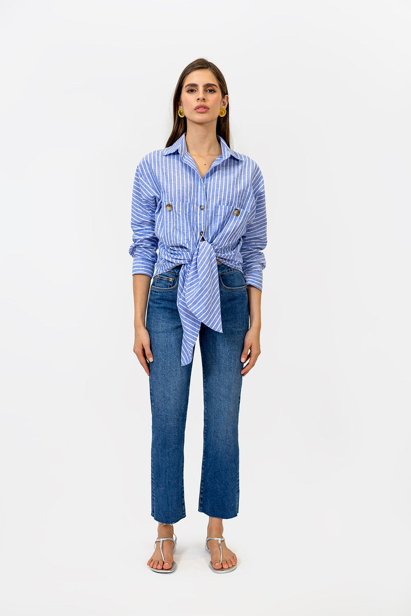 Blusa Origen Rayas Azules
