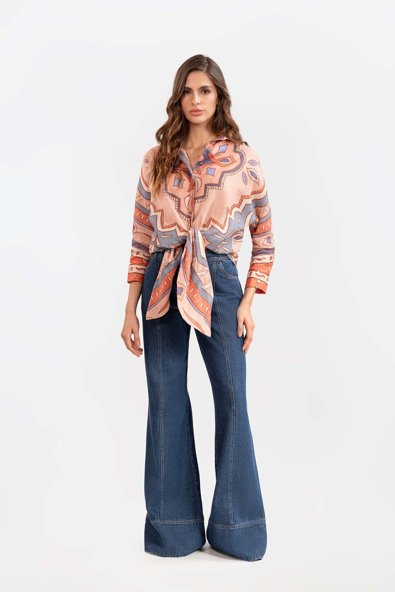 Camisa Milano Rosado Azul