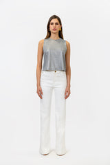 Top Indra Plateado