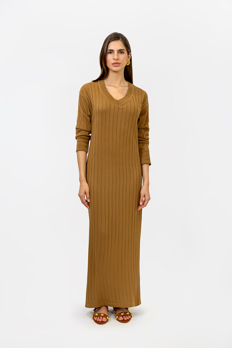 Vestido Latido Camel