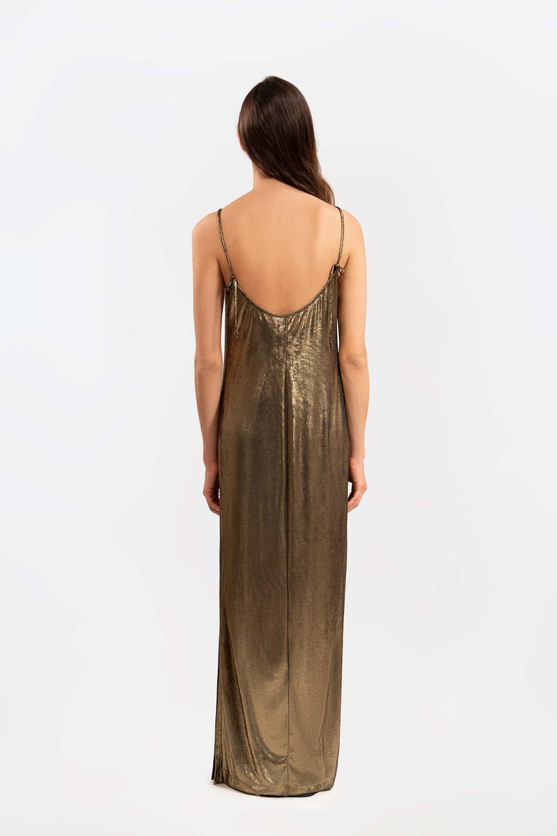 Vestido Maeva Dorado