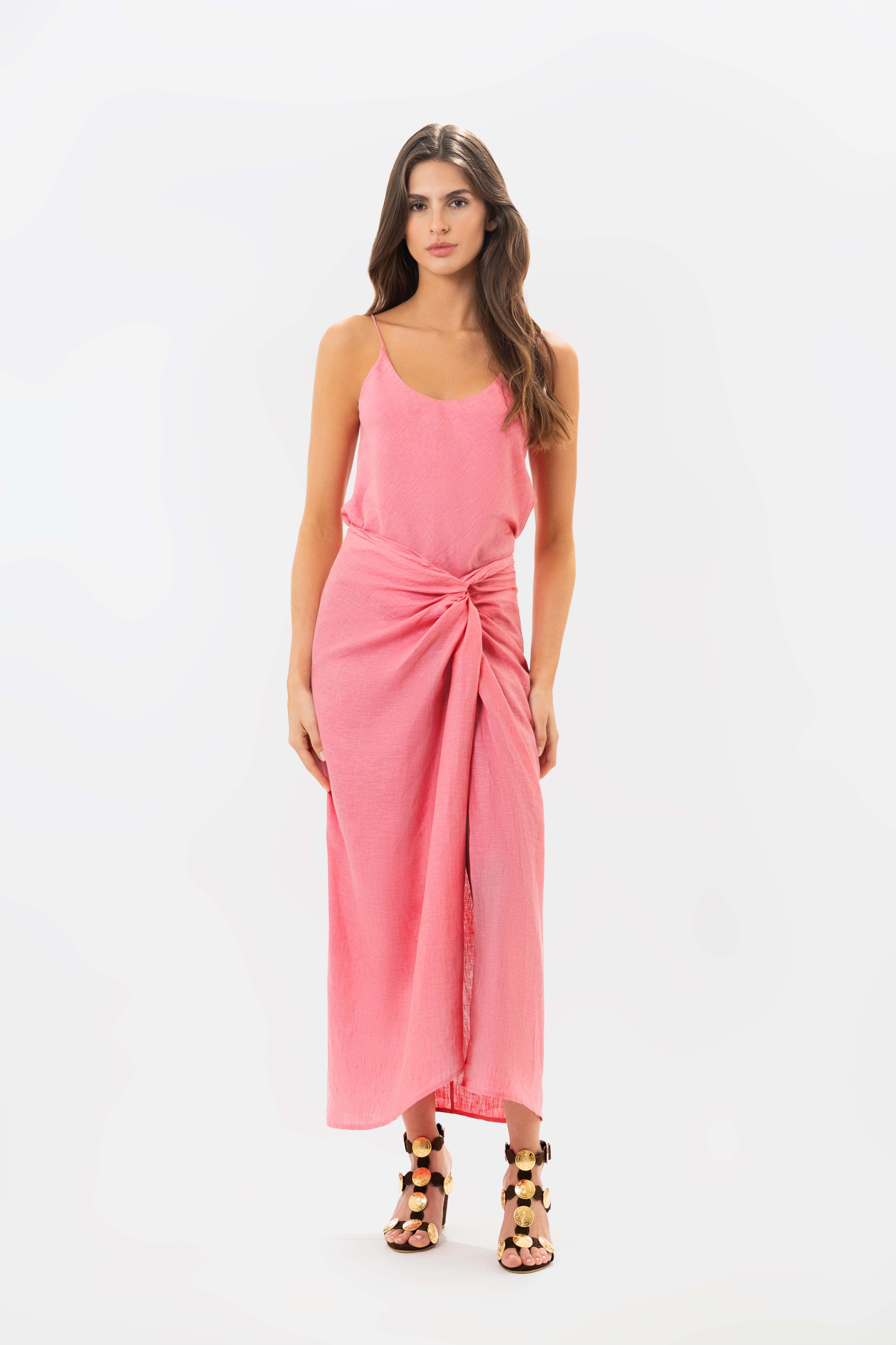 Falda Elara Lava Red