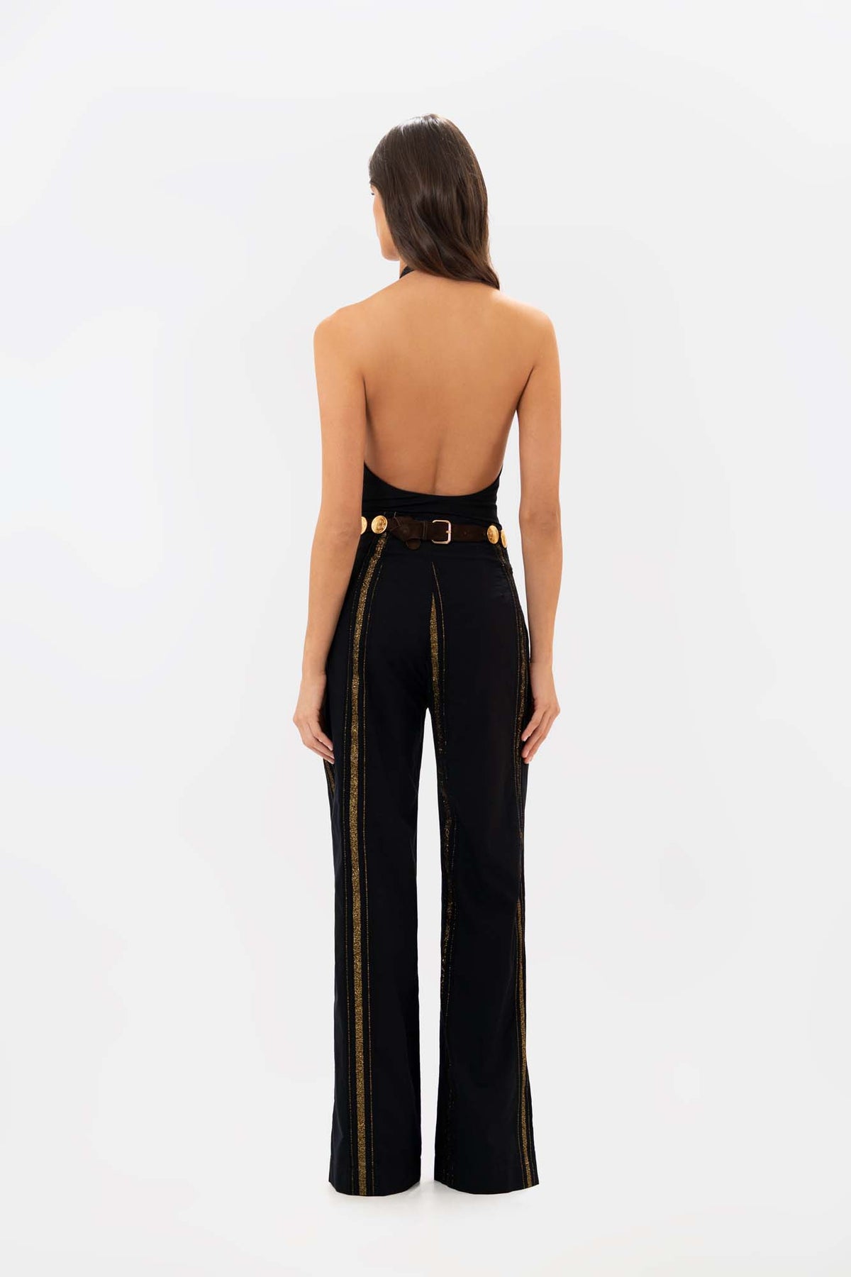 Pantalón Litoral Negro Dorado