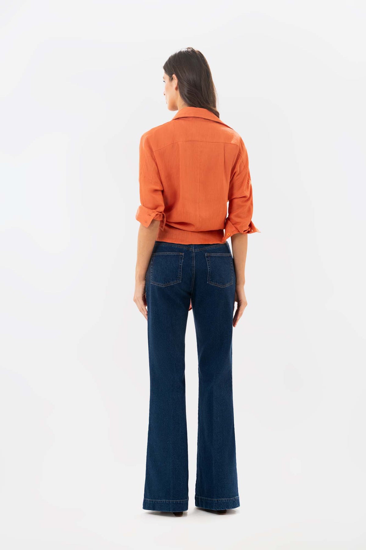 Jean Poplin Azul Oscuro