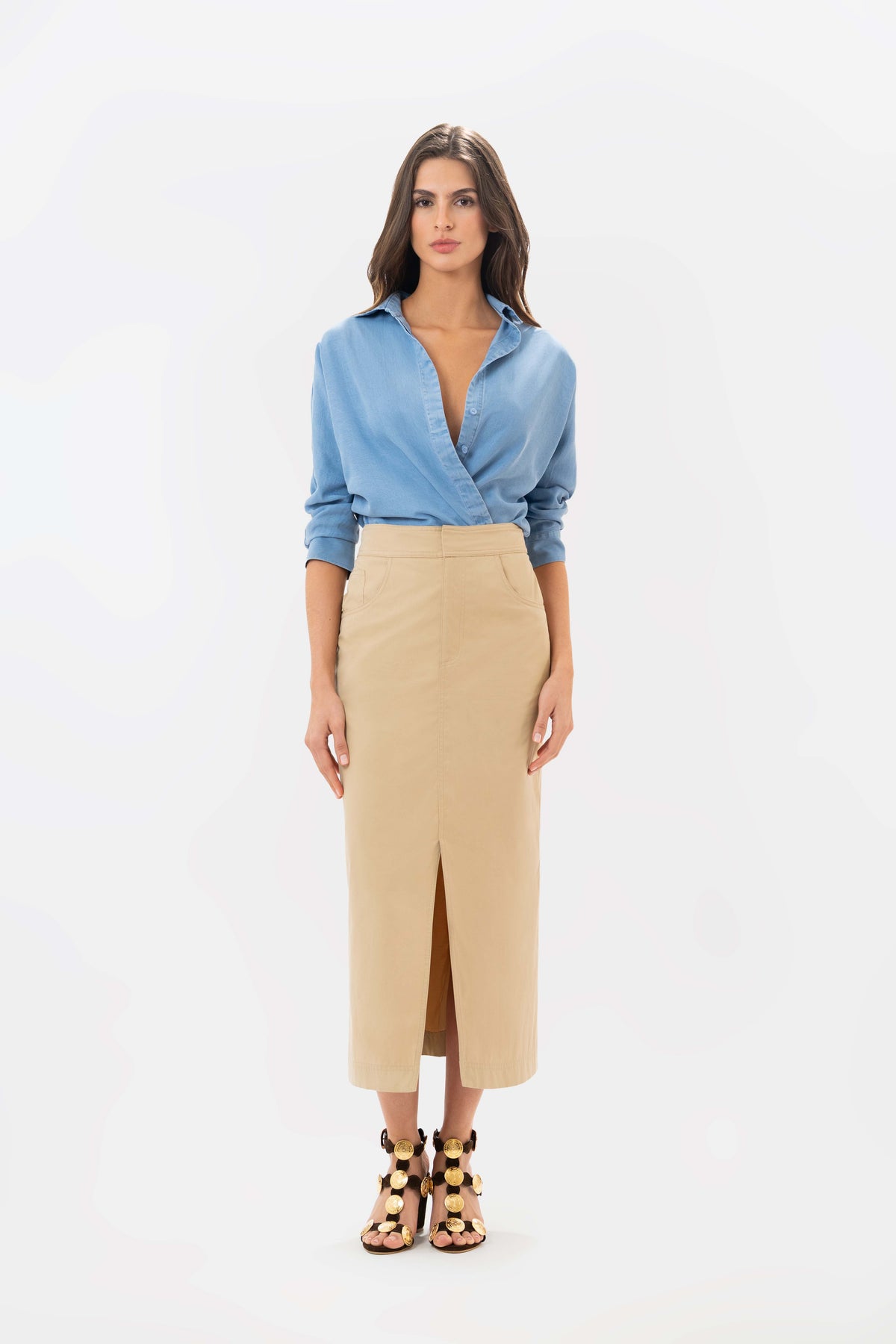 Falda Atena Khaki