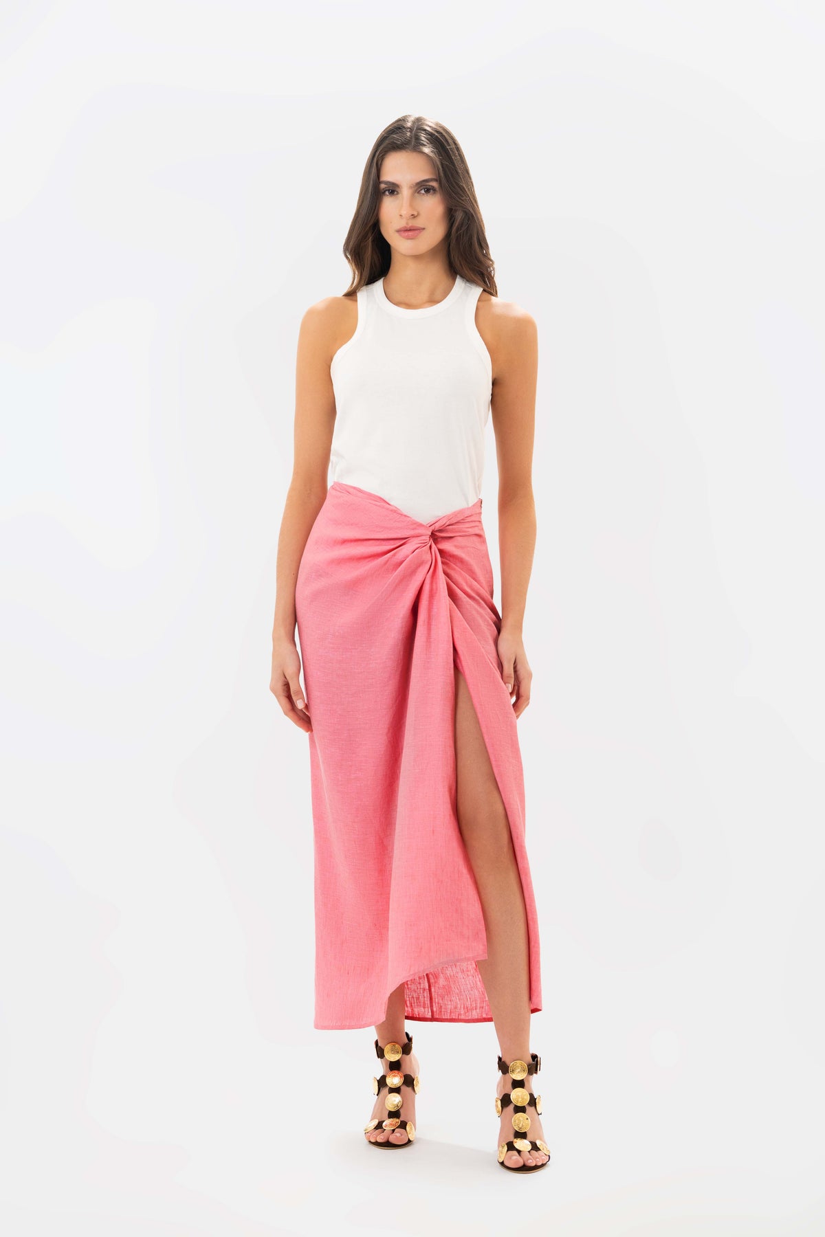 Falda Elara Lava Red