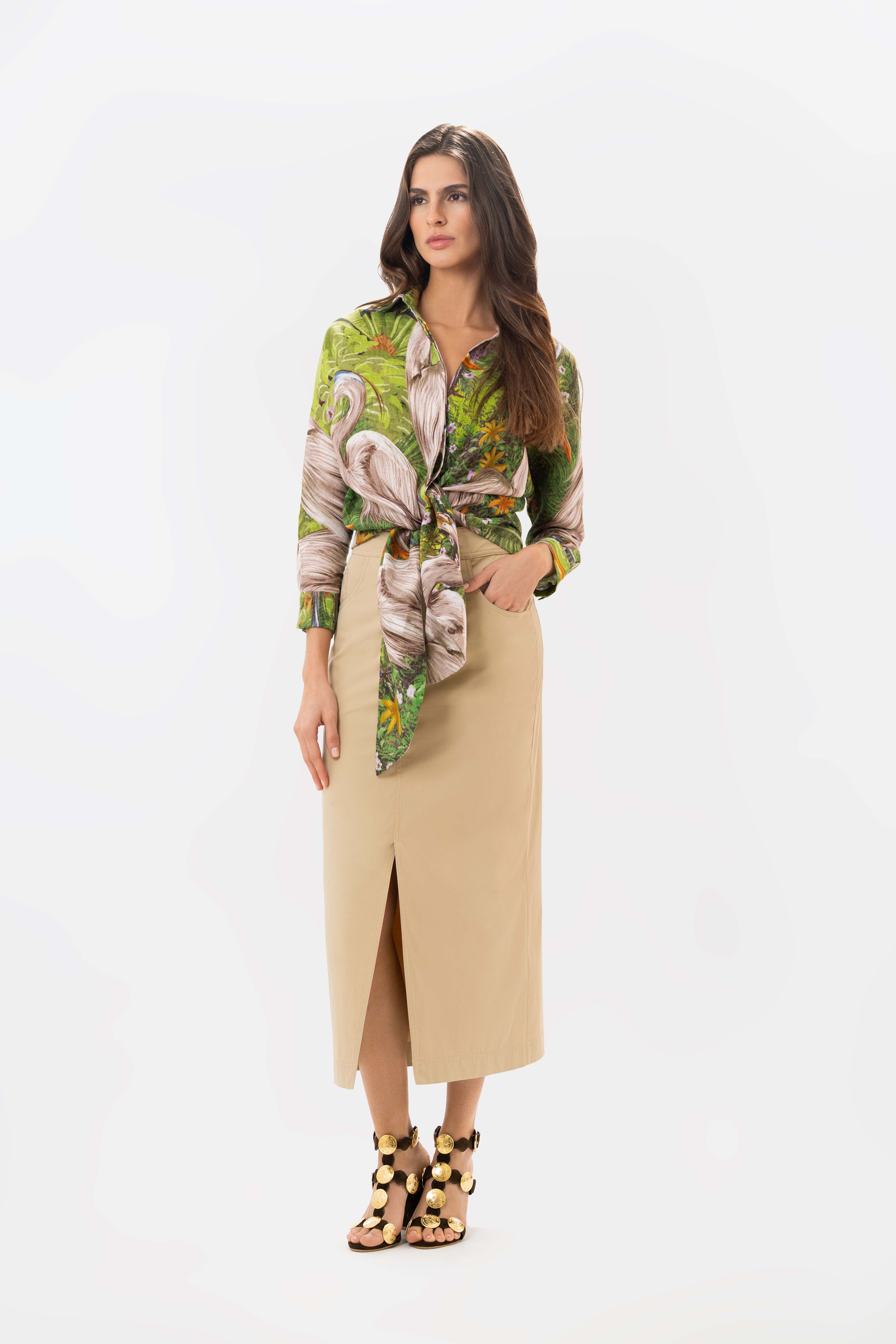 Falda Atena Khaki