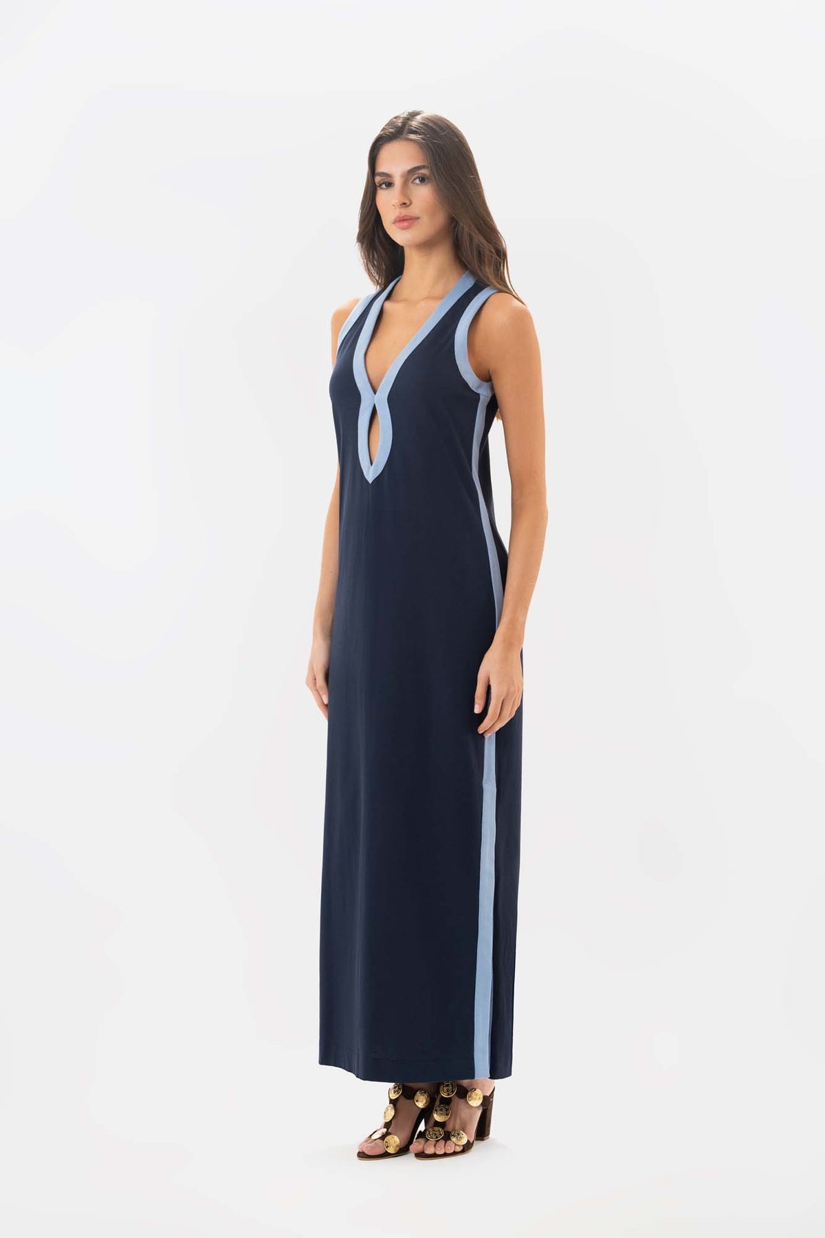 Vestido Camino Azul