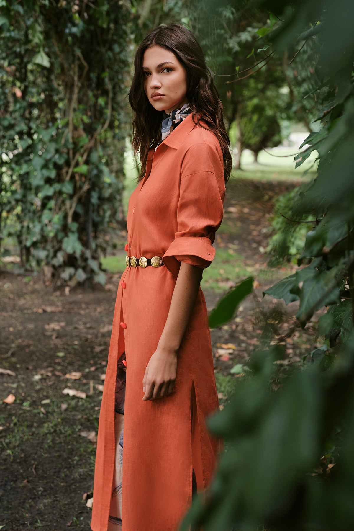 Vestido Deriva Solar Orange